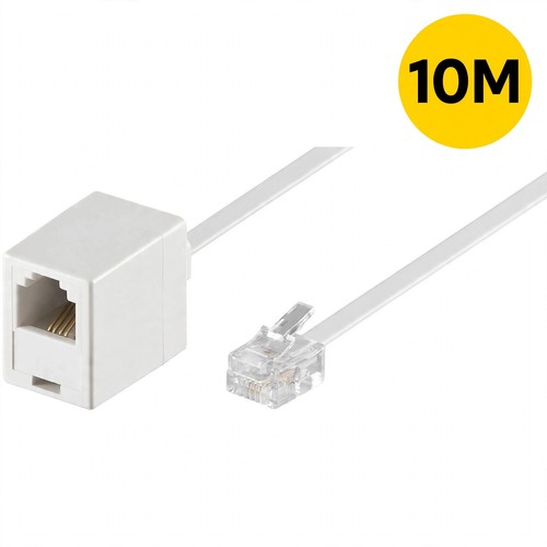 10m rj11 extension cable flat - 10m,