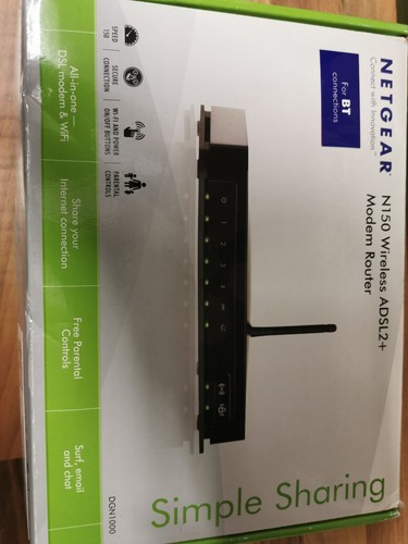 Black netgear n150 dgn1000 - black,